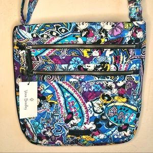 Disney Vera Bradley Triple Zip Bag Mickey Paisley